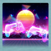 Retro Wave 80's Video Game Controllers Sueded Cloud Jersey T-Shirt