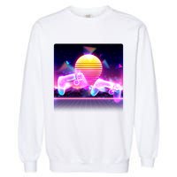 Retro Wave 80's Video Game Controllers Garment-Dyed Sweatshirt