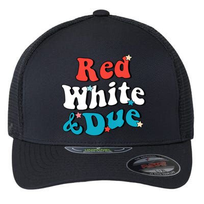 Red White And Due 4th Of July USA Baby Reveal American Flexfit Unipanel Trucker Cap