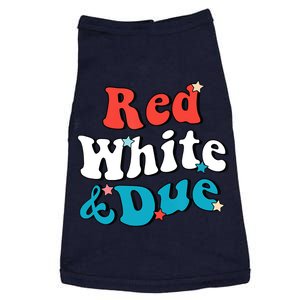 Red White And Due 4th Of July USA Baby Reveal American Doggie Tank