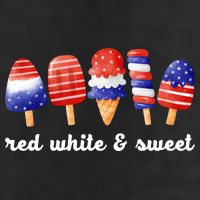 Red White And Sweet 4th Of July 7 Panel Mesh Trucker Snapback Hat