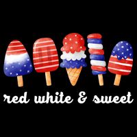 Red White And Sweet 4th Of July Drawstring Bag