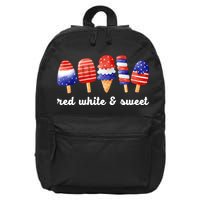 Red White And Sweet 4th Of July 16 in Basic Backpack