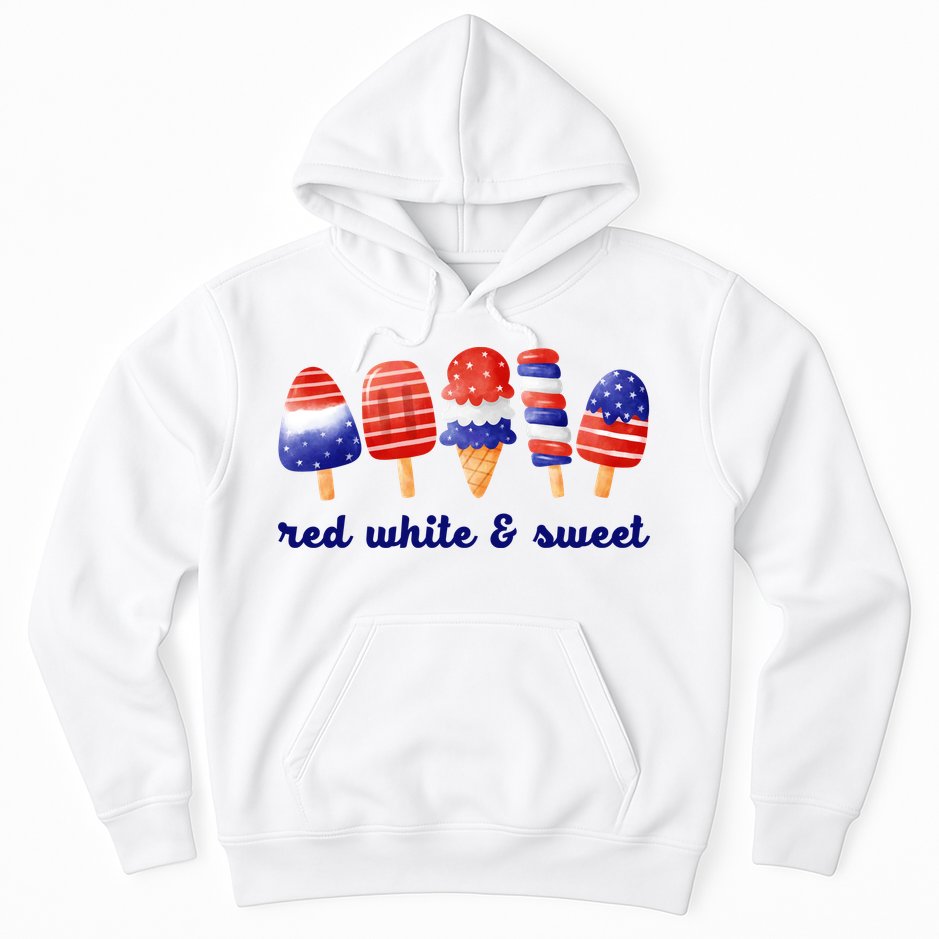Red White And Sweet 4th Of July Hoodie