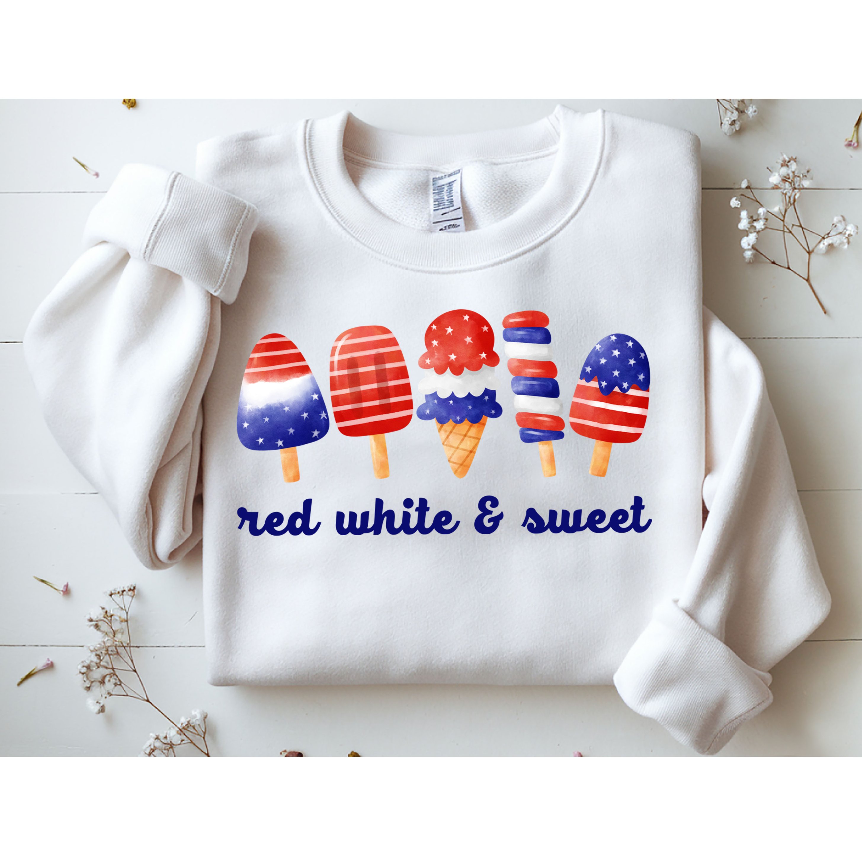 Red White And Sweet 4th Of July Sweatshirt