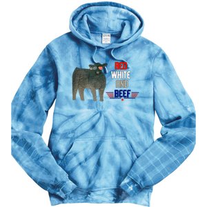 red white and beef Tie Dye Hoodie