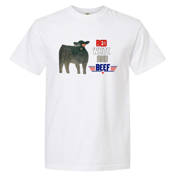 red white and beef Garment-Dyed Heavyweight T-Shirt