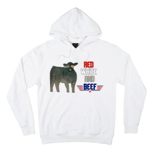 red white and beef Hoodie