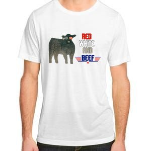 red white and beef Adult ChromaSoft Performance T-Shirt