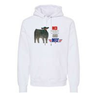 red white and beef Premium Hoodie