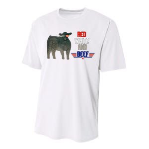 red white and beef Performance Sprint T-Shirt