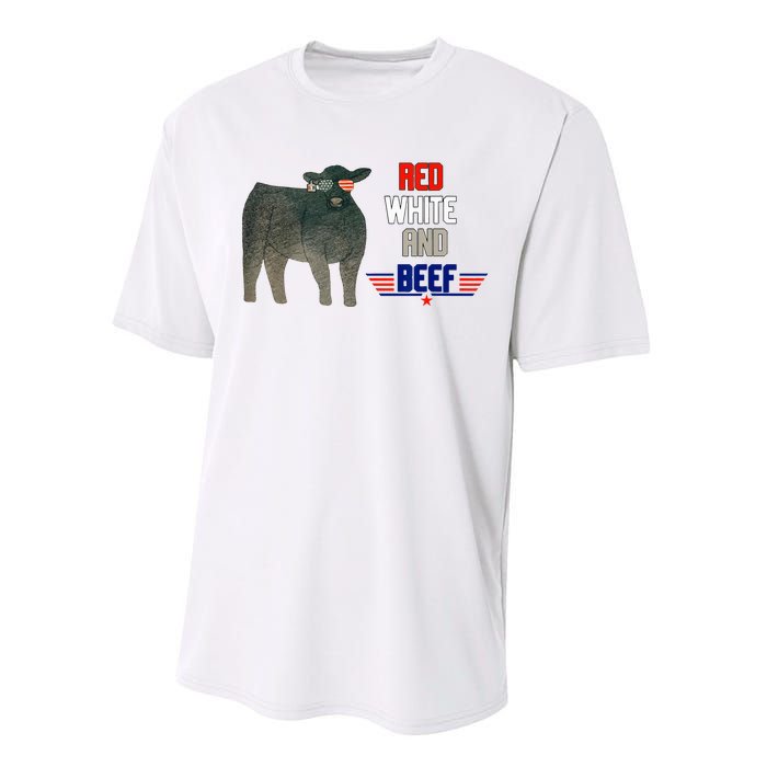 red white and beef Performance Sprint T-Shirt