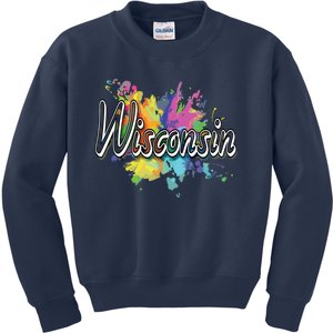 Retro Wisconsin Apparel For Women Wisconsin Kids Sweatshirt