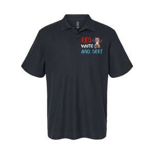 red white and beef 4th Of July cattle cow  Softstyle Adult Sport Polo