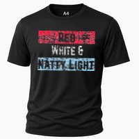 Red White And Natty Light 4th Of July Cooling Performance Crew T-Shirt