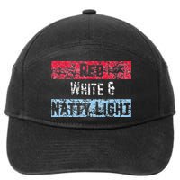 Red White And Natty Light 4th Of July 7-Panel Snapback Hat