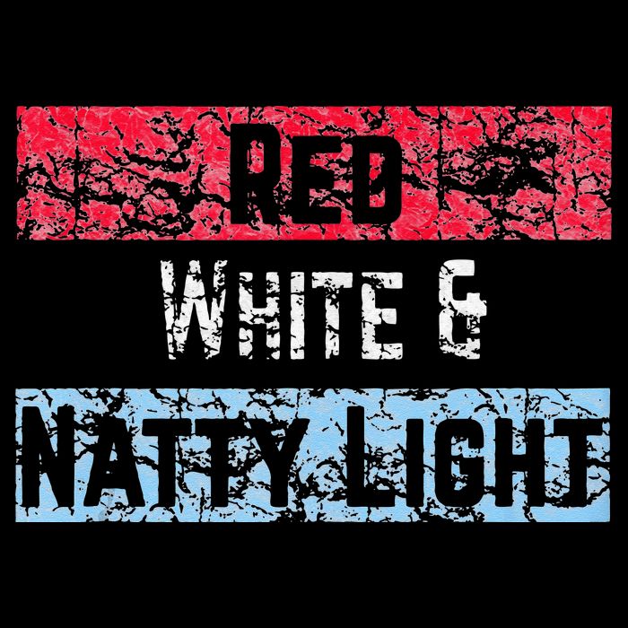 Red White And Natty Light 4th Of July 7-Panel Snapback Hat