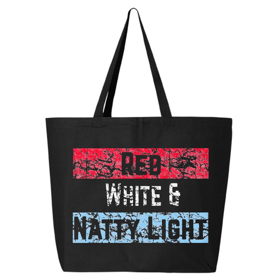 Red White And Natty Light 4th Of July 25L Jumbo Tote