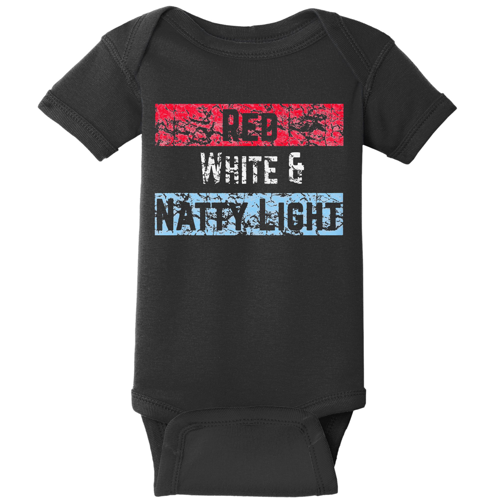 Red White And Natty Light 4th Of July Baby Bodysuit