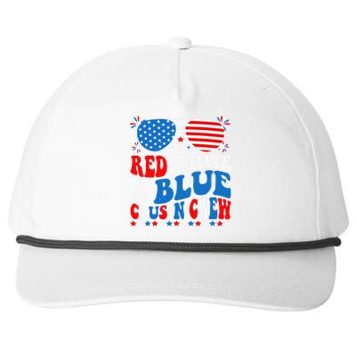 Red White And Blue Cousin Crew 4th Of July American Flag Snapback Five-Panel Rope Hat