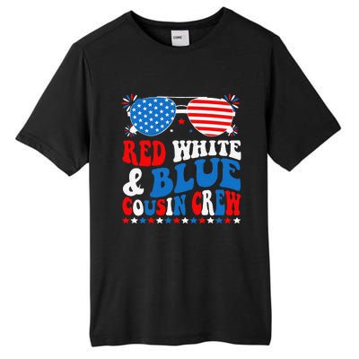 Red White And Blue Cousin Crew 4th Of July American Flag Tall Fusion ChromaSoft Performance T-Shirt