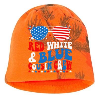 Red White And Blue Cousin Crew 4th Of July American Flag Kati - Camo Knit Beanie