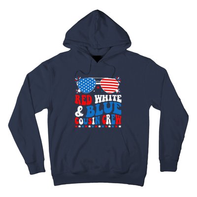 Red White And Blue Cousin Crew 4th Of July American Flag Hoodie