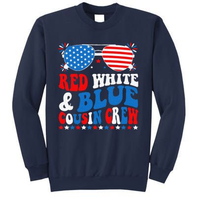 Red White And Blue Cousin Crew 4th Of July American Flag Sweatshirt