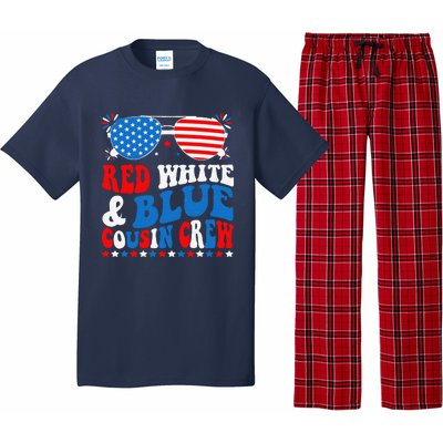 Red White And Blue Cousin Crew 4th Of July American Flag Pajama Set