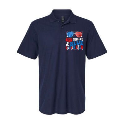 Red White And Blue Cousin Crew 4th Of July American Flag Softstyle Adult Sport Polo