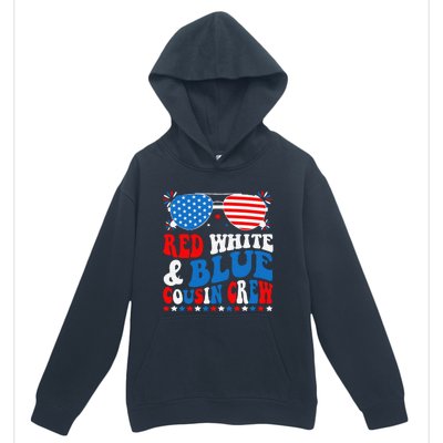 Red White And Blue Cousin Crew 4th Of July American Flag Urban Pullover Hoodie