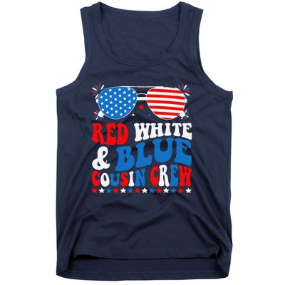 Red White And Blue Cousin Crew 4th Of July American Flag Tank Top