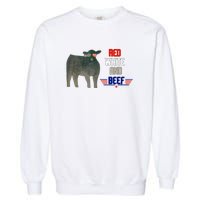 Red White And Beef Vintage Garment-Dyed Sweatshirt