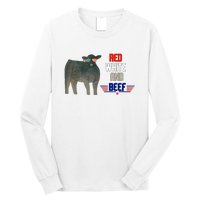 Red White And Beef Vintage Long Sleeve Shirt