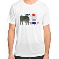 Red White And Beef Vintage Adult ChromaSoft Performance T-Shirt