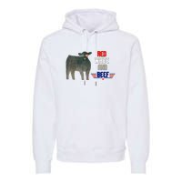 Red White And Beef Vintage Premium Hoodie