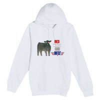 Red White And Beef Vintage Premium Pullover Hoodie