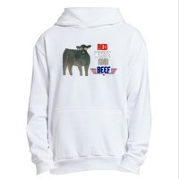 Red White And Beef Vintage Urban Pullover Hoodie