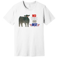 Red White And Beef Vintage Premium T-Shirt