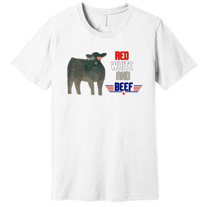 Red White And Beef Vintage Premium T-Shirt