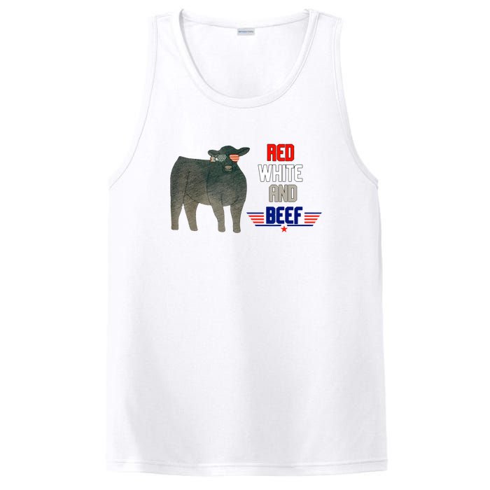 Red White And Beef Vintage PosiCharge Competitor Tank