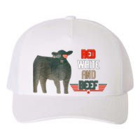 Red White And Beef Vintage Usa Flag 4th Of July Funny Cow Yupoong Adult 5-Panel Trucker Hat