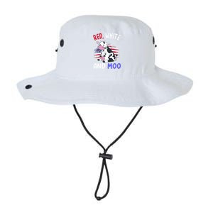 Red White And Moo Cow 4th Of July Patriotic Cool Gift Legacy Cool Fit Booney Bucket Hat