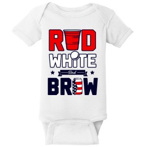 Red White And Brew Baby Bodysuit