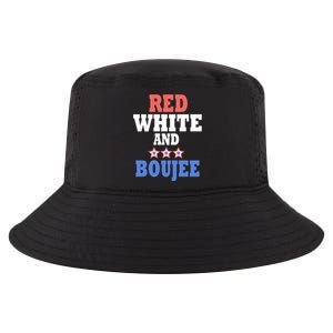 Red White And Boujee Funny 4th Of July Patriotic July Fourth Cool Gift Cool Comfort Performance Bucket Hat