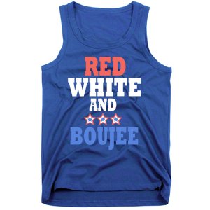 Red White And Boujee Funny 4th Of July Patriotic July Fourth Cool Gift Tank Top