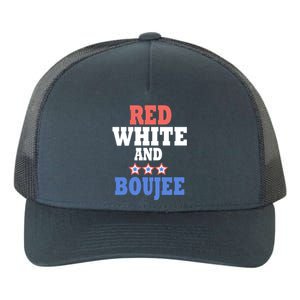 Red White And Boujee Funny 4th Of July Patriotic July Fourth Cool Gift Yupoong Adult 5-Panel Trucker Hat