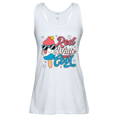 Red White And Cool 4th Of July Ladies Essential Flowy Tank