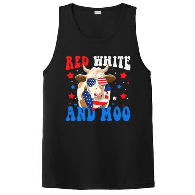 Red White And Moo Cow Gift PosiCharge Competitor Tank