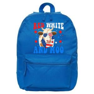 Red White And Moo Cow Gift 16 in Basic Backpack